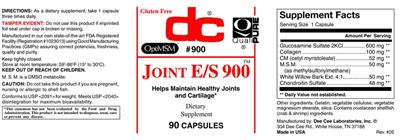 Photo of the DC Joint E/S 900 label