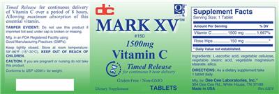 Photo of the DC Mark XV label