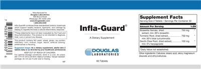 Photo of the Douglas Laboratories Infla-Guard label