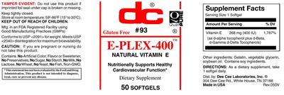 Photo of the DC E-Plex-400 label