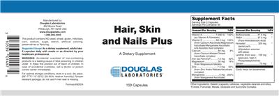 Photo of the Douglas Laboratories Hair, Skin and Nails Plus label
