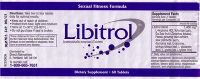 Photo of the Direct Alternatives Libitrol label