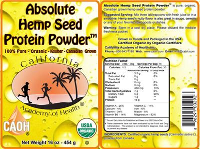 Absolute Hemp Seed Protein Powder