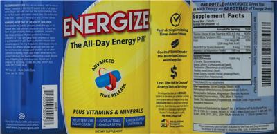 Photo of the iSatori Energize label