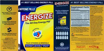 Photo of the iSatori Energize label