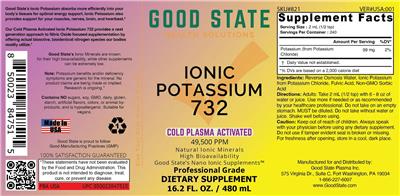 Photo of the Good State Ionic Potassium 732 label