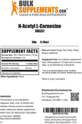 N-Acetyl L-Carnosine (NALC)