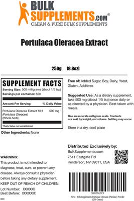 Portulaca oleracea Extract