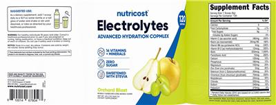 Electrolytes Advanced Hydration Complex Orchard Blast のラベル画像（NIH DSLD）