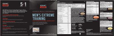 Photo of the GNC AMP Advanced Muscle Performance N.O. Charger & Circulatory Pump label