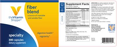 Photo of the The Vitamin Shoppe Fiber Blend label