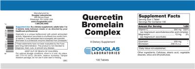 Photo of the Douglas Laboratories Quercetin Bromelain Complex label