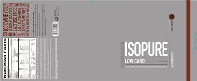 Photo of the Nature's Best Isopure Low Carb Dutch Chocolate label