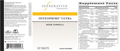 Photo of the Integrative Therapeutics Osteoprime Ultra label
