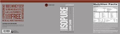 Photo of the Nature's Best Isopure Low Carb Dutch Chocolate label