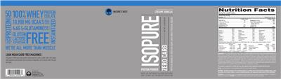 Photo of the Nature's Best Isopure Zero Carb Creamy Vanilla label