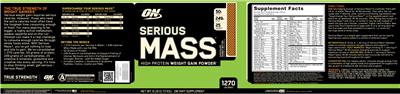 Serious Mass Chocolate Peanut Butter