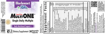 Photo of the Bluebonnet Multi One Iron-Free label
