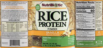 Rice Protein Powder Vanilla