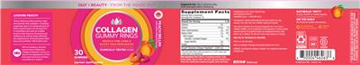 Collagen Gummy Rings Peach Bellini