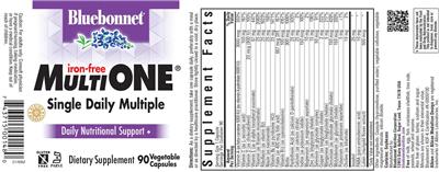 Photo of the Bluebonnet Multi One Iron-Free label