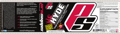 Photo of the PS ProSupps Mr Hyde Pre Workout Amplifier Orange Guava label