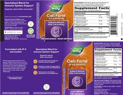 Photo of the Nature's Way Cell Forte IP-6 & Inositol label