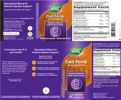 Photo of the Nature's Way Cell Forte IP-6 & Inositol label