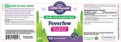 Photo of the Oregon's Wild Harvest Feverfew label