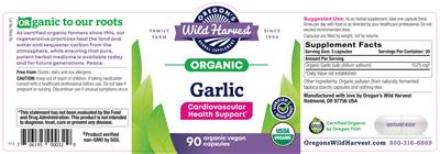 Photo of the Oregon's Wild Harvest Garlic label