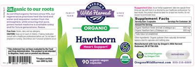 Photo of the Oregon's Wild Harvest Hawthorn label