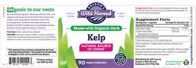 Photo of the Oregon's Wild Harvest Kelp label
