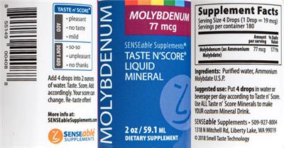 Taste N'Score Liquid Molybdenum 77 mcg