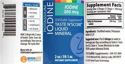 Taste N'Score Liquid Potassium Iodine