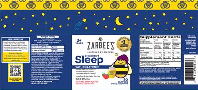 Photo of the Zarbee's Children's Sleep with Melatonin Natural Berry Flavor label