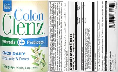 Label of Colon Clenz