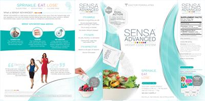 Photo of the Sensa Products Sensa Advanced Weight-Loss System Months 1 & 2 label
