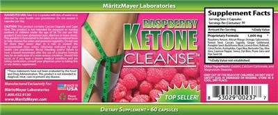 Photo of the MaritzMayer Laboratories Raspberry Ketone Cleanse label