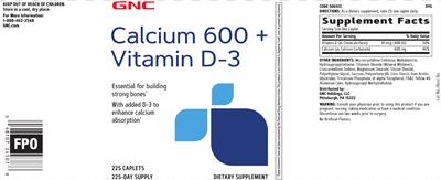 Calcium 600 + Vitamin D-3