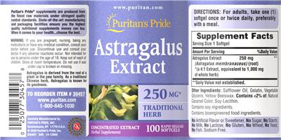 Astragalus Extract 250 mg