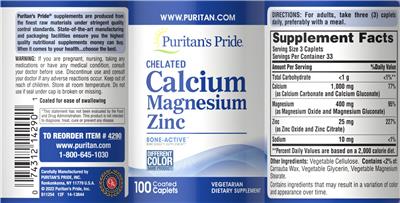 Chelated Calcium Magnesium Zinc