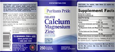 Chelated Calcium Magnesium Zinc