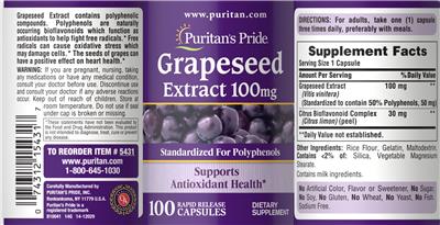 Grapeseed Extract 100 mg