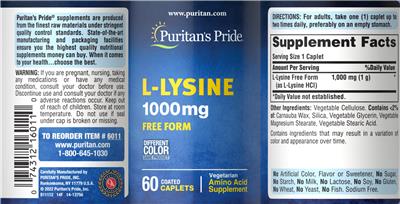 L-Lysine 1000 mg