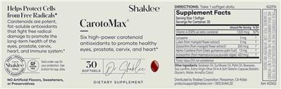 Product label for CarotoMax