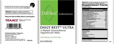 Photo of the DaVinci Laboratories Daily Best Ulta label