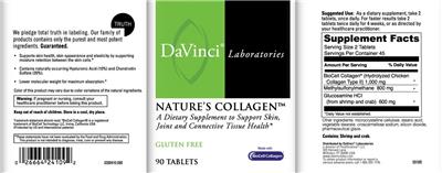 Photo of the DaVinci Laboratories Nature's Collagen label