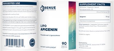 Photo of the Renue By Science Lipo Apigenin label