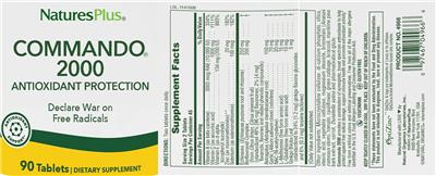 Photo of the NaturesPlus Commando 2000 label