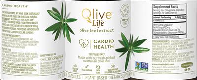 Photo of the Olive Life Cardio Health label
